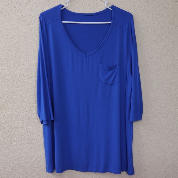 TJ Maxx Tops - Super Soft Lightweight Tee T-shirt Oversize Blue